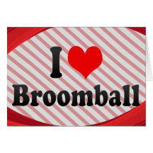 I love Broomball Cards