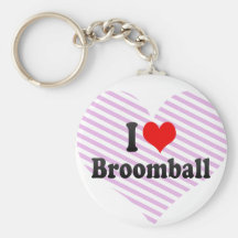I love Broomball Keychains