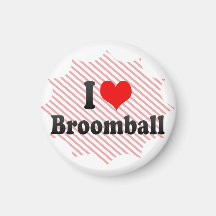 I love Broomball Magnets