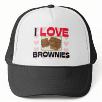 I Love Brownies hats by foodshirts I Love Brownies hats
