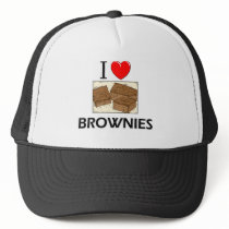 I Love Brownies hats by foodshirts I Love Brownies hats