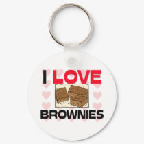 I Love Brownies keychains by foodshirts I Love Brownies keychains