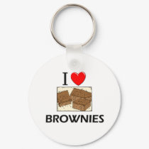 I Love Brownies keychains by foodshirts I Love Brownies keychains