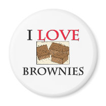 I Love Brownies magnets