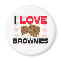 I Love Brownies magnets