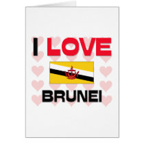 I Love Brunei cards by tshirtshirts I Love Brunei cards
