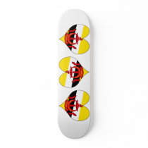 I Love Brunei Darussalam Skate Deck