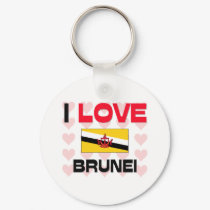 I Love Brunei keychains by tshirtshirts I Love Brunei keychains