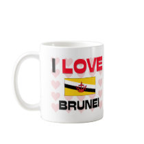 I Love Brunei mugs by tshirtshirts I Love Brunei mugs
