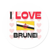 I Love Brunei stickers by tshirtshirts I Love Brunei stickers