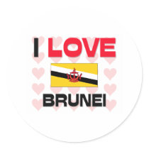 I Love Brunei stickers by tshirtshirts I Love Brunei stickers