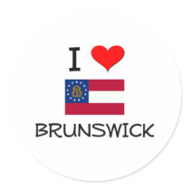 I Love BRUNSWICK Georgia stickers by cityshirt I Love BRUNSWICK Georgia stickers