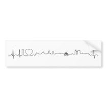 I love Brussels (ecg style) souvenir Bumper Sticker