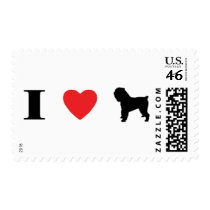 I Love Brussels Griffons Postage Stamps