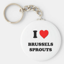 I Love Brussels Sprouts Key Chain