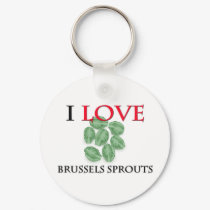 I Love Brussels Sprouts keychains by foodshirts I Love Brussels Sprouts keychains