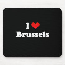 I Love Brussels Tshirt White Tshirt Use Mat