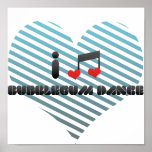 I Love Bubblegum Dance Poster
