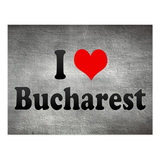 I Love Bucharest, Romania Postcard Zazzle