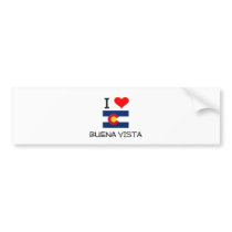 I Love BUENA VISTA Colorado bumper stickers by cityshirt I Love BUENA VISTA Colorado bumper stickers