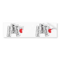 I Love Buenos Aires Bumper Stickers