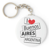 I Love Buenos Aires Keychains