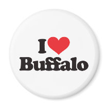 I Love Buffalo magnets by visualnewbie I Love Buffalo magnets