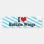 I Love Buffalo Wings Bumper Stickers
