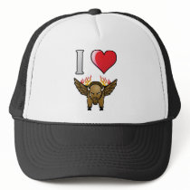 I Love Buffalo Wings hats