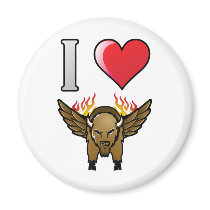 I Love Buffalo Wings magnets