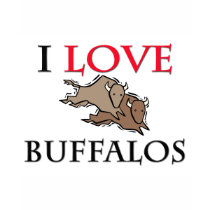 I Love Buffalos t-shirts