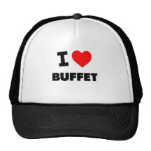 I Love Buffet Hats