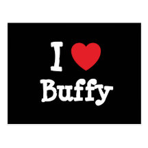 I love Buffy heart T-Shirt Post Card