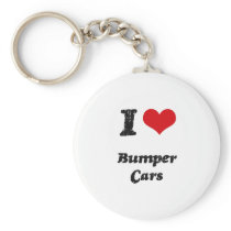 I Love BUMPER CARS Keychains