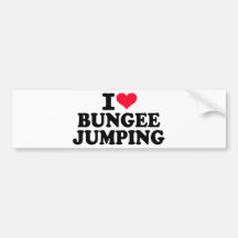 I love bungee jumping bumper sticker