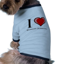 I Love Bungee Jumping Dog Tee