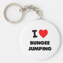I Love Bungee Jumping Key Chain