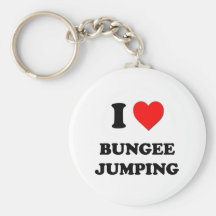 I Love Bungee Jumping Key Chain