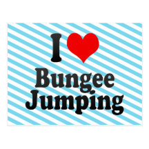 I love Bungee Jumping Postcards