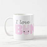 I Love Bunnies (pink) Mug mugs