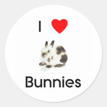 I love bunnies Sticker