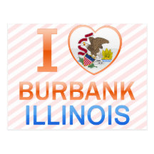 I Love Burbank, IL Postcard