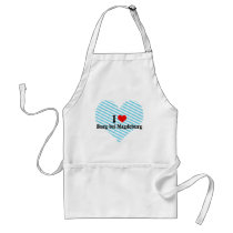 I Love Burg bei Magdeburg, Germany Apron