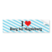 I Love Burg bei Magdeburg, Germany Bumper Sticker