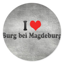 I Love Burg bei Magdeburg, Germany Stickers