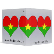 I Love Burkina Vinyl Binder