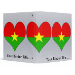 I Love Burkina 3 Ring Binder