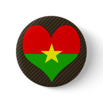 I Love Burkina Pin