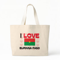 I Love Burkina Faso bags