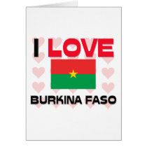I Love Burkina Faso cards